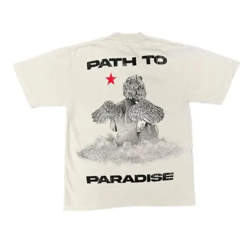 Black & Cream Hellstar Studios Path To Paradise Tee