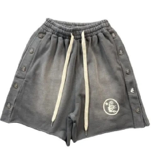 Hellstar Snap Shorts Grey