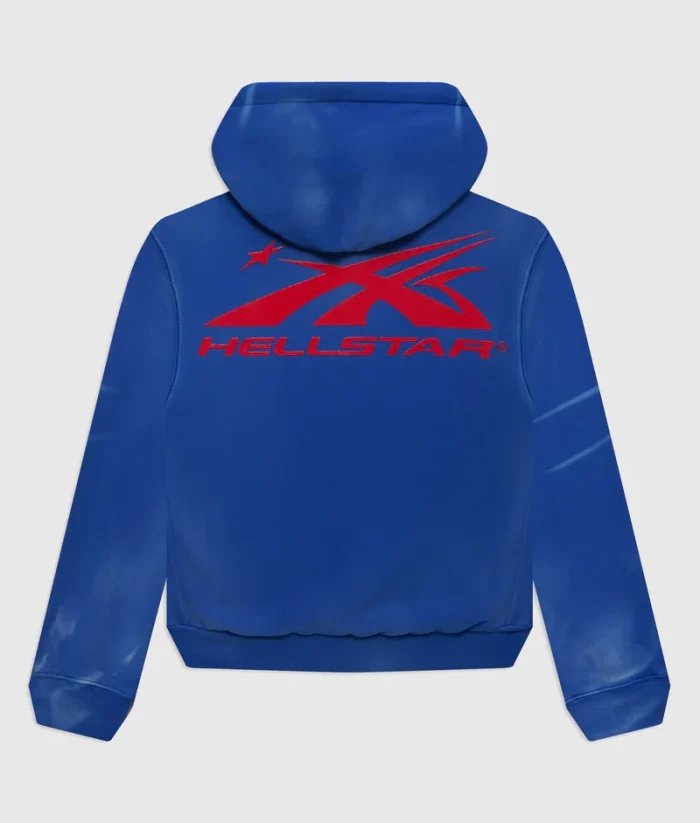 Hellstar Sports Gel Hoodie Blue