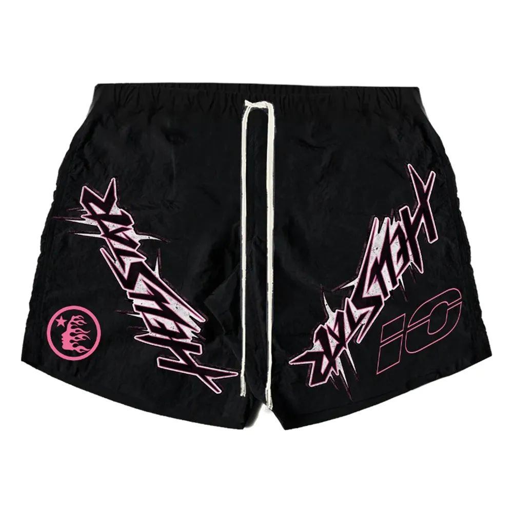 Waxed Nylon Hellstar Shorts Black